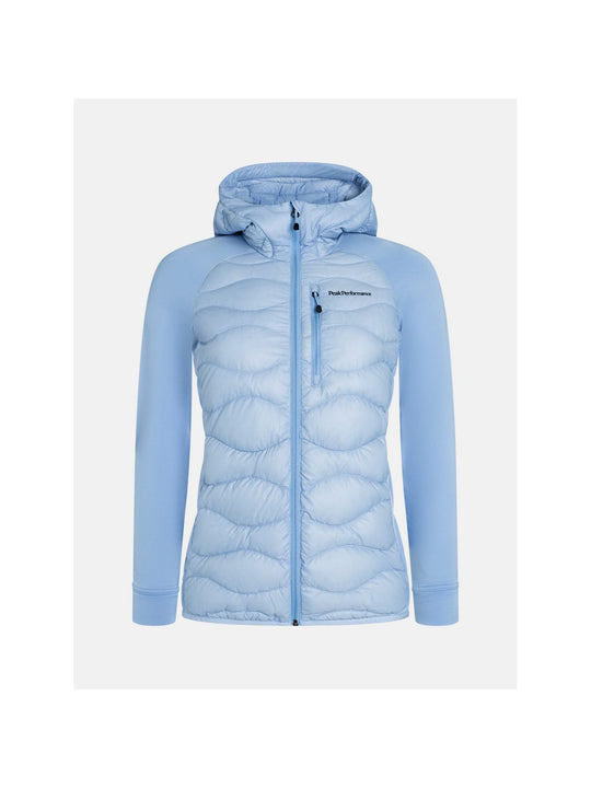 Kurtka damska Peak Performance W Helium Down Hybrid Hood niebieski - Adventure Sports
