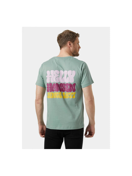 Koszulka HELLY HANSEN Core Graphic T zielony - Adventure Sports
