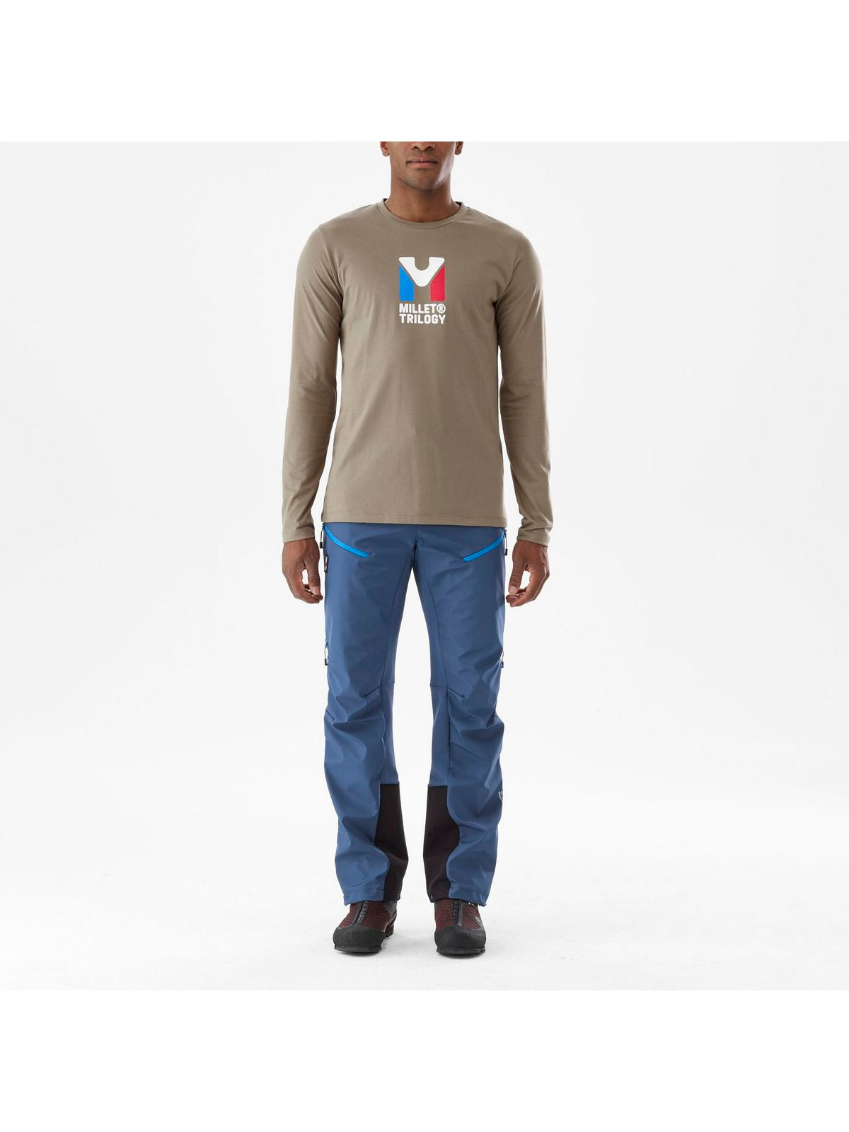 Koszulka MILLET M CHAMONIX TRI TS LS brązowa
