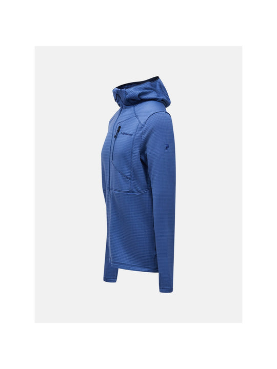 Bluza męska PEAK PERFORMANCE Trail Polartec Power Grid Zip Hood niebieska
