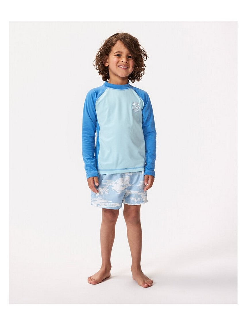 Lycra RIP CURL Icons Uv Brushed L/S-Boy niebieski