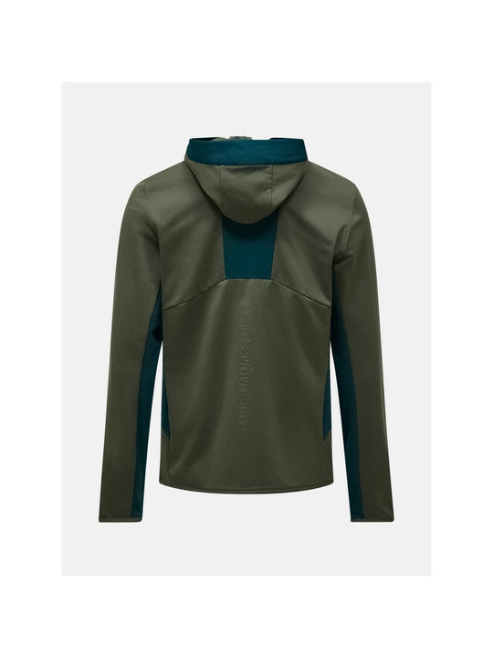 Bluza z kapturem męska PEAK PERFORMANCE Utility Light Zip Hood zielona
