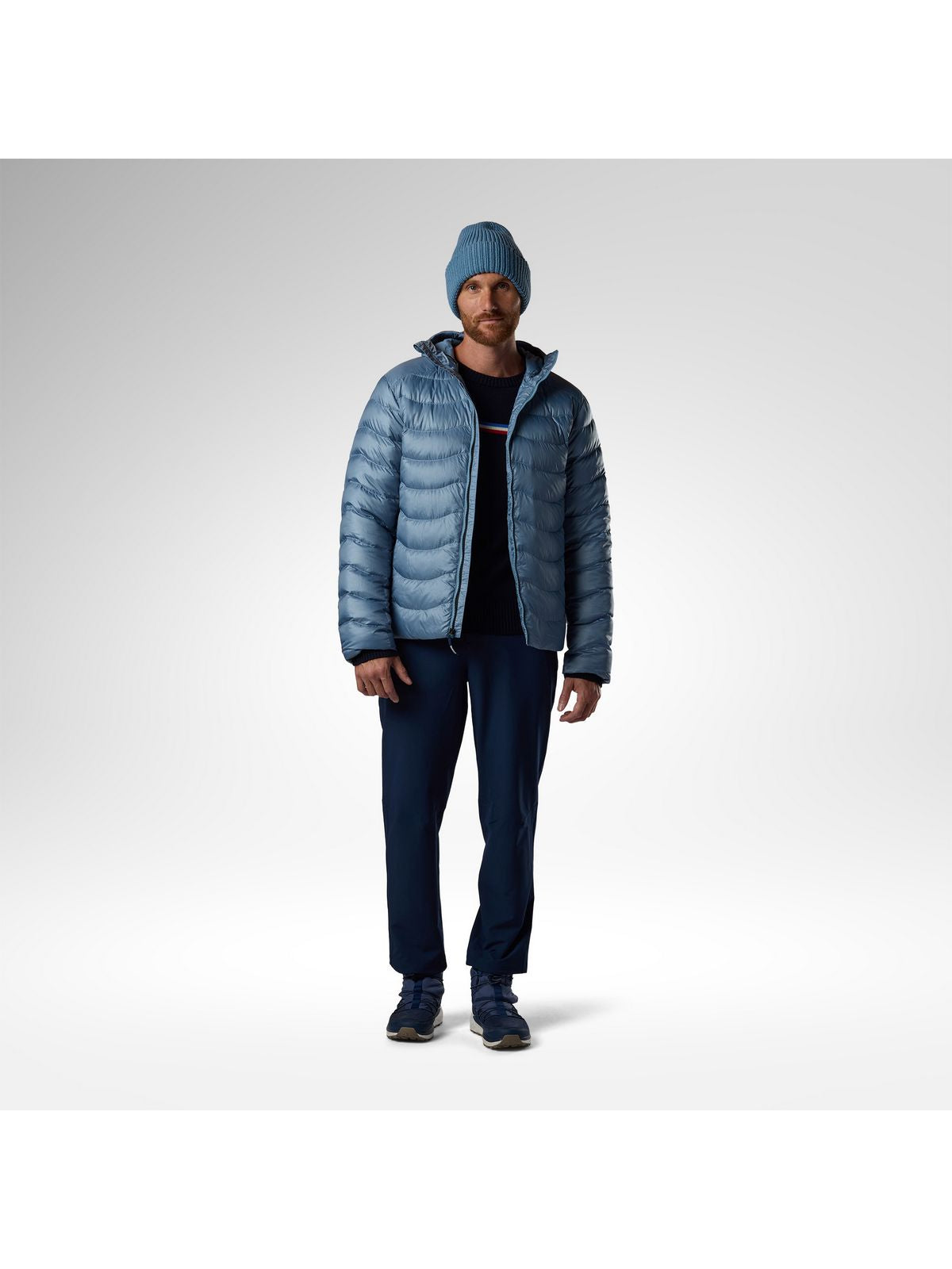 Kurtka puchowa męska ROSSIGNOL M Verok Down Hoodie Jacket niebieska