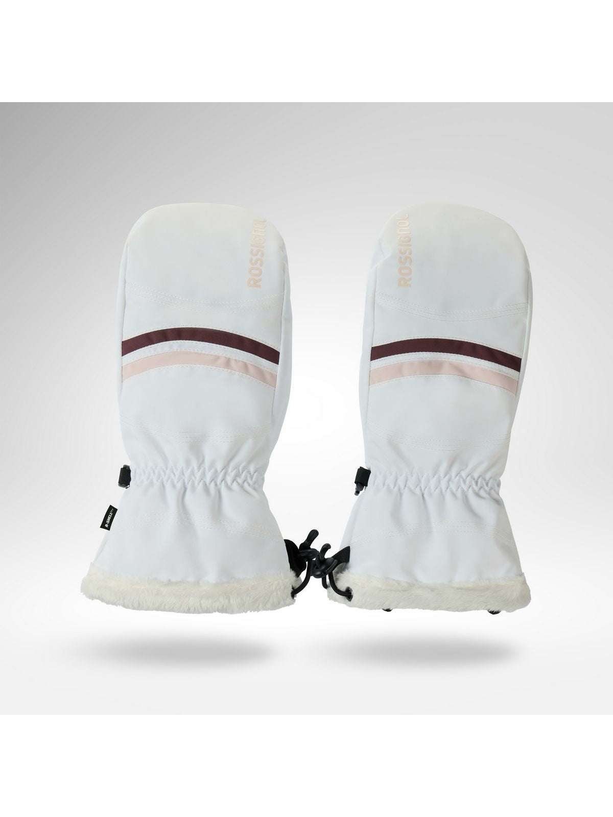 Rękawice narciarskie damskie ROSSIGNOL W Piste Mittens R-Shell Dry białe