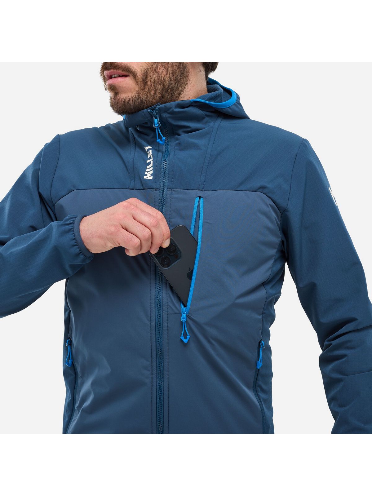Kurtka MILLET M SENECA HYBRID HOODIE granatowa
