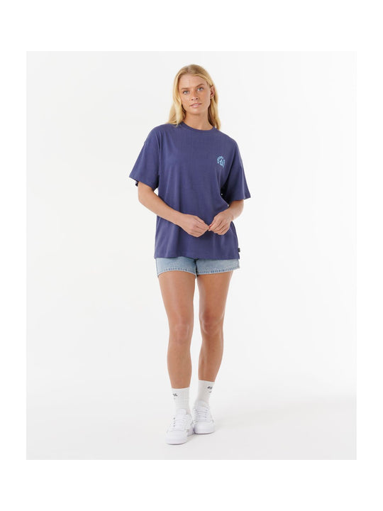 Koszulka RIP CURL LUXE SURF HERITAGE TEE granatowa
