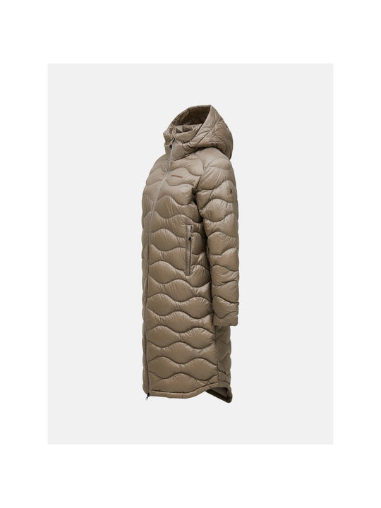 Płaszcz puchowa damski PEAK PERFORMANCE Helium Down Coat beżowy
