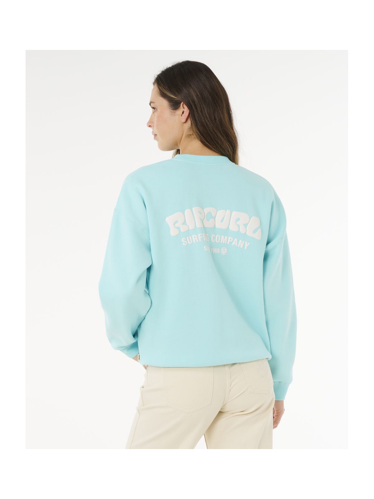 Bluza damska RIP CURL Surf Puff Inspired Crew niebieska