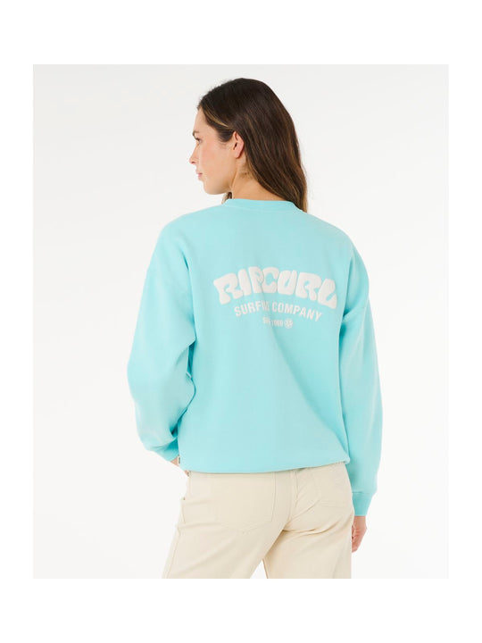 Bluza damska RIP CURL Surf Puff Inspired Crew niebieska
