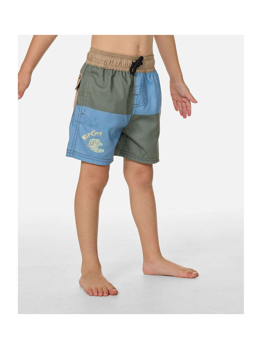 Boardshorty chłopięce RIP CURL Block Volley - Boy niebieskie
