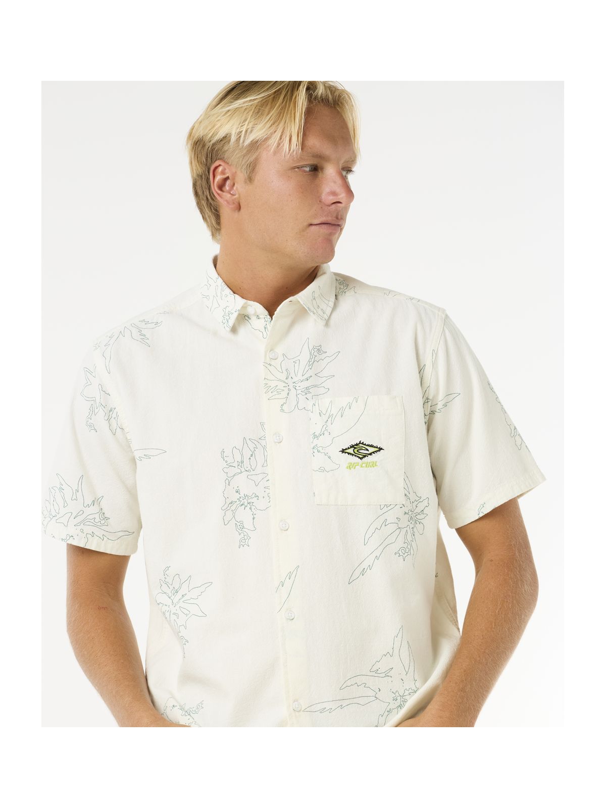 Koszula RIP CURL Raw Energy S/S Shirt turkusowy