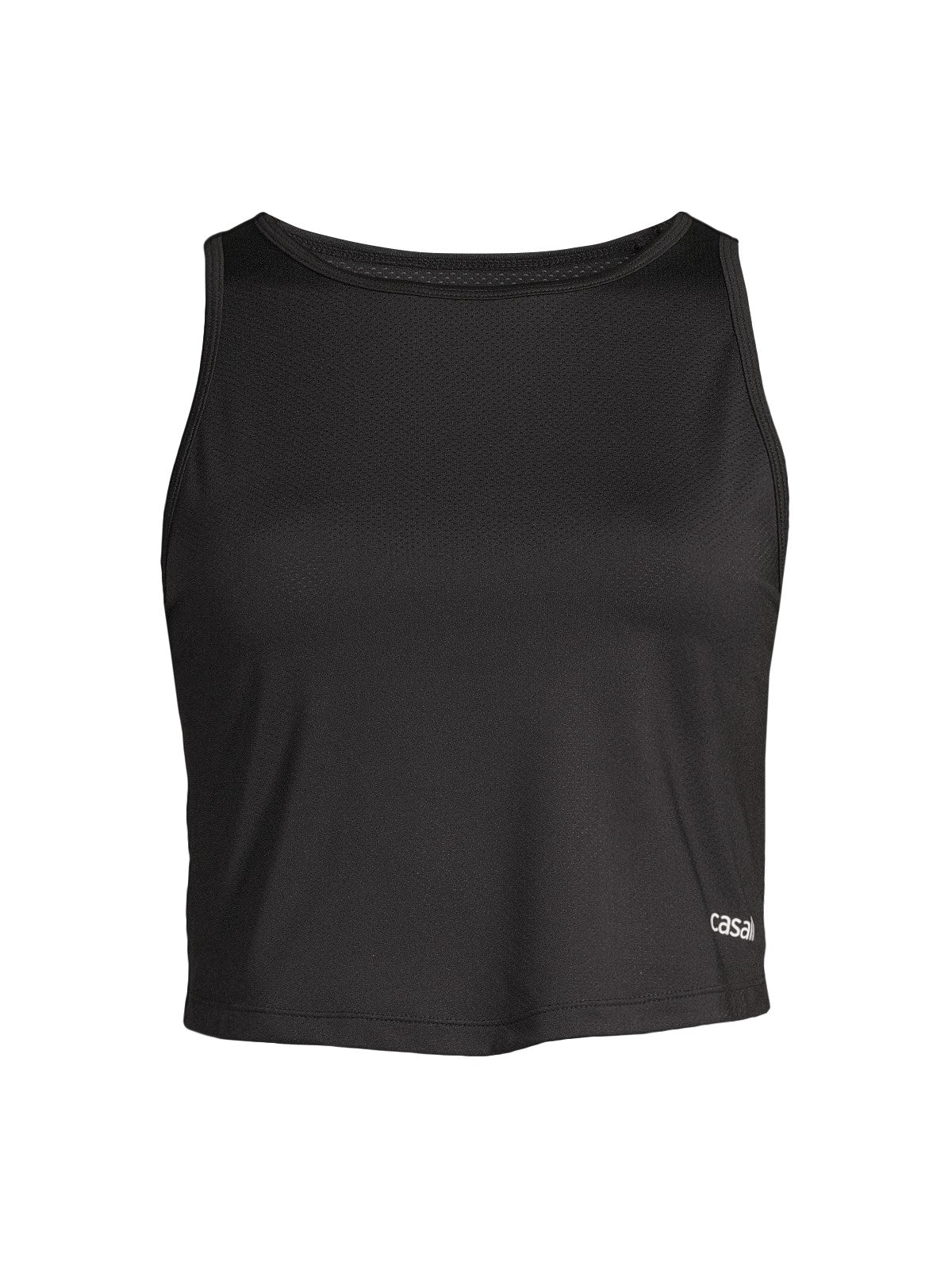 Koszulka CASALL Laser Mesh Crop Top czarny - Adventure Sports
