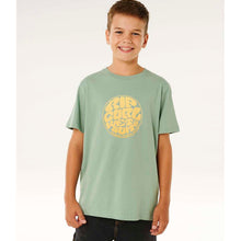 Koszulka chłopięca RIP CURL Wettie Passage Icon Tee-Boy zielona
