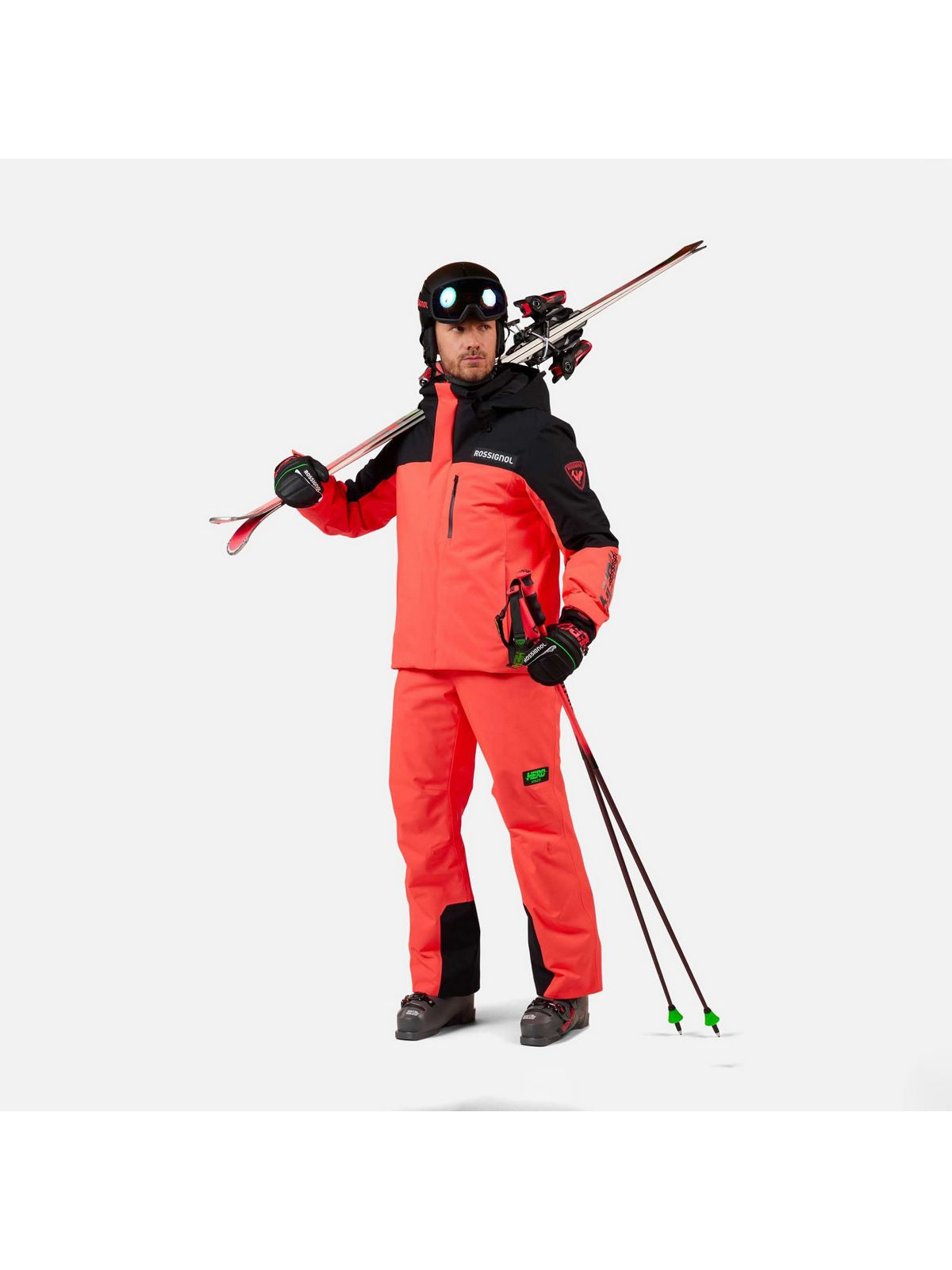 Spodnie narciarskie męskie ROSSIGNOL Hero Insulated Ski Pant czerwone