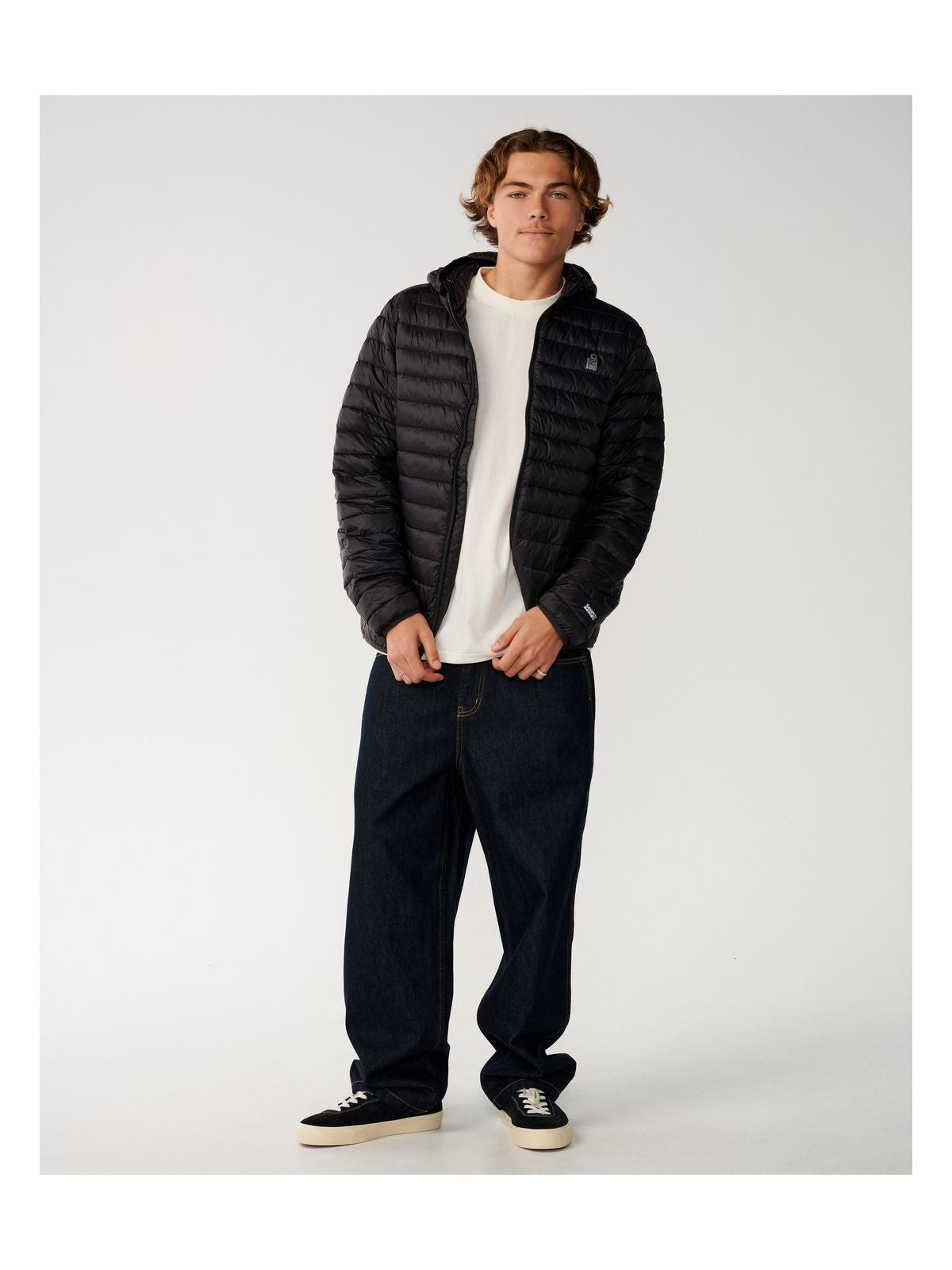 Kurtka męska RIP CURL S-Series Puffer Dwr Hood czarna