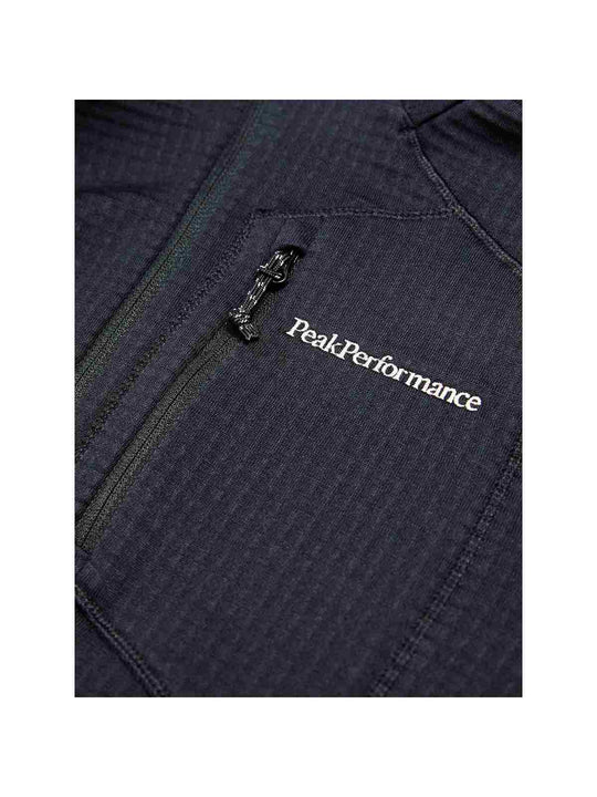 Bluza damska PEAK PERFORMANCE W Trail Polartec Zip Hood czarna
