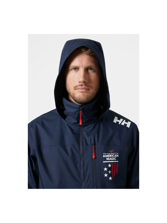 Kurtka HELLY HANSEN Am Crew Hooded Jacket 2.0 granatowy - Adventure Sports
