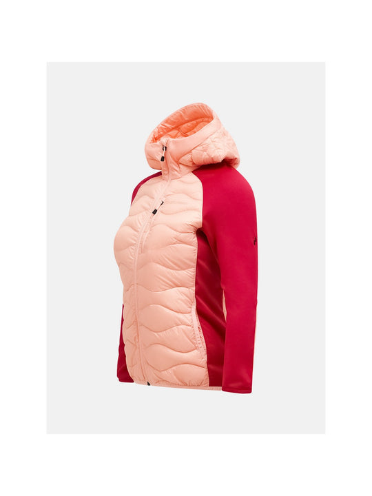 Kurtka PEAK PERFORMANCE Helium Down Hybrid Hood Women różowy
