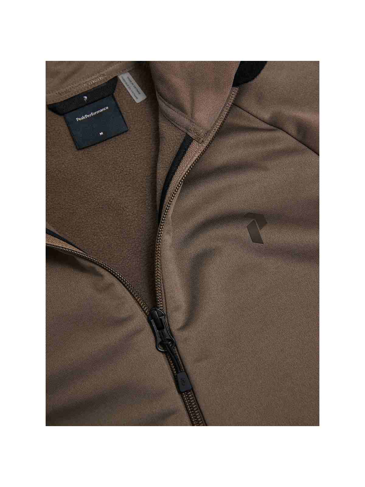 Bluza męska PEAK PERFORMANCE Rider Essentials Midlayer Zip Jacket brązowa