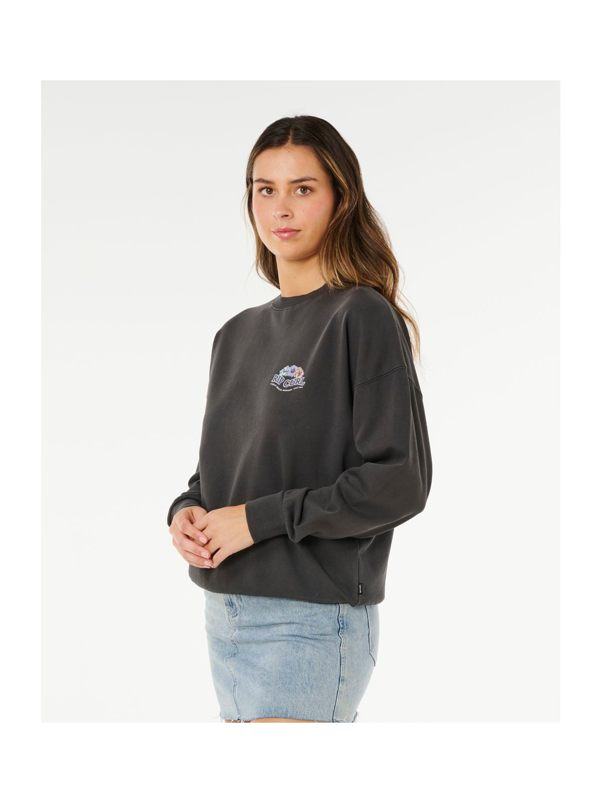 Bluza damska RIP CURL Bells Heritage Crew czarna