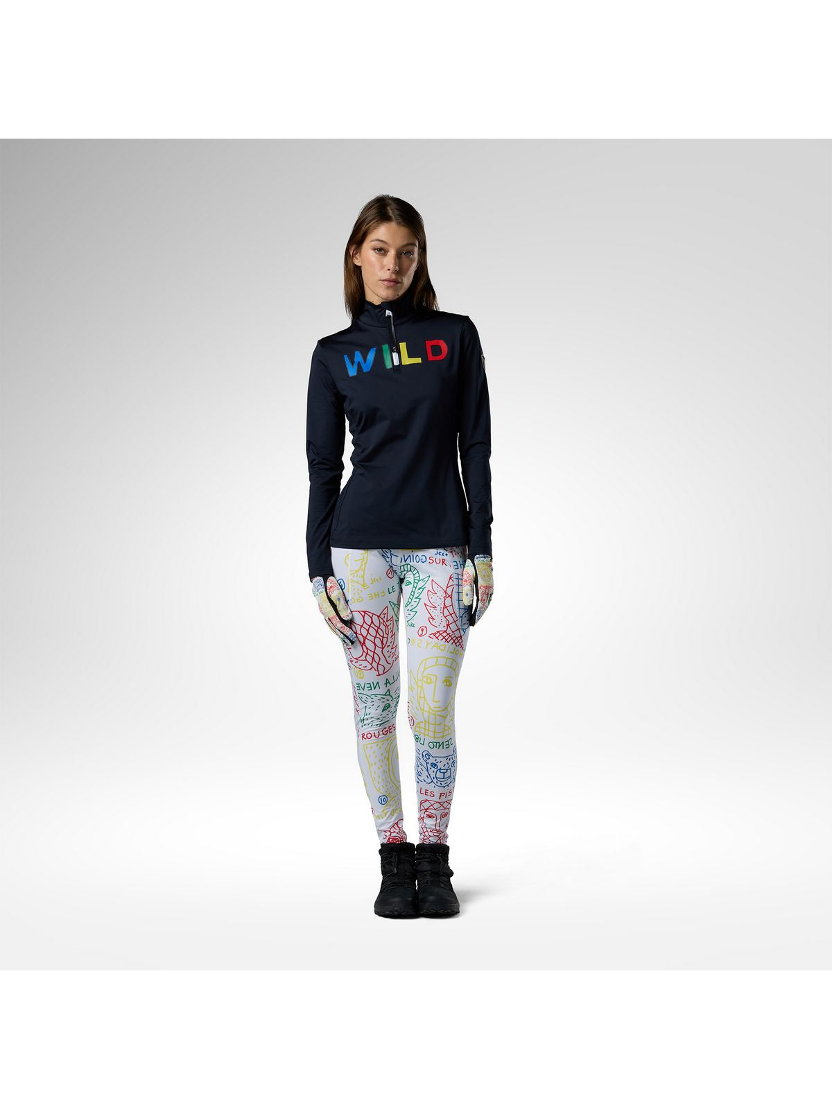 Legginsy damskie ROSSIGNOL W Jcc Tight multikolor