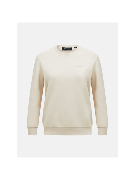 Bluza PEAK PERFORMANCE Original Small Logo Crew Women beżowy - Adventure Sports
