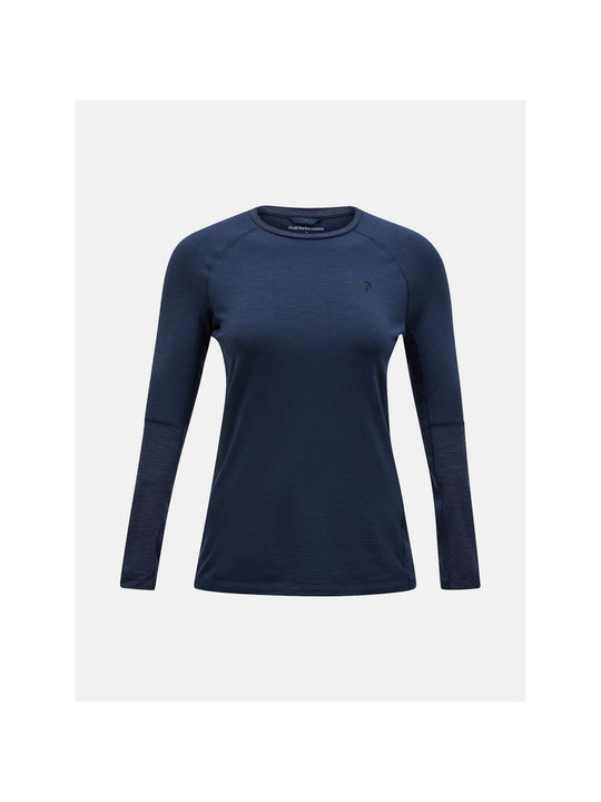Koszulka termiczna PEAK PERFORMANCE Magic Crew Women niebieski - Adventure Sports
