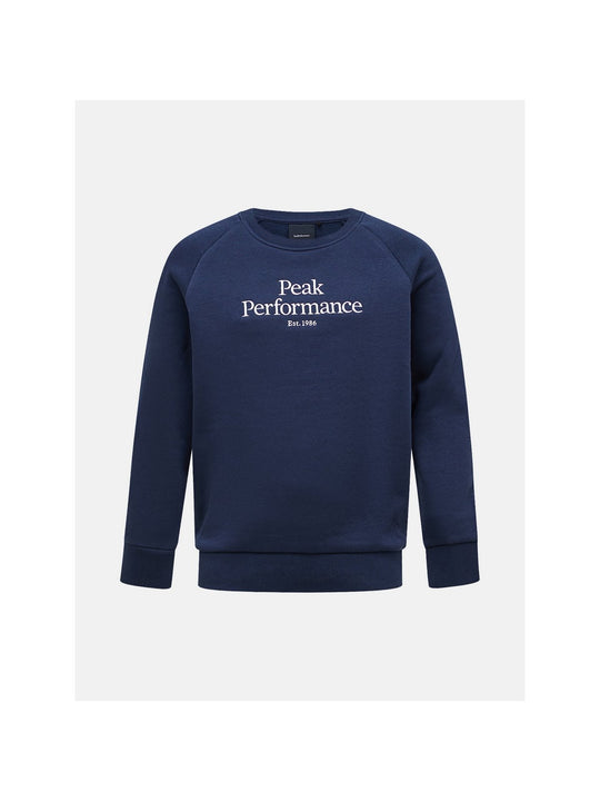 adventuresports bluza-peak-performance-jr-original-crew-niebieski-g79977010-2n3 front
