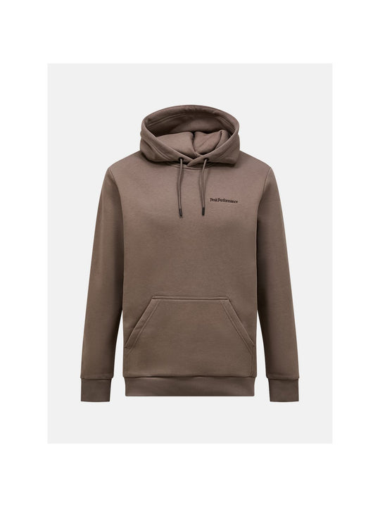 Bluza z kapturem męska PEAK PERFORMANCE Original Small Logo Hood brązowa
