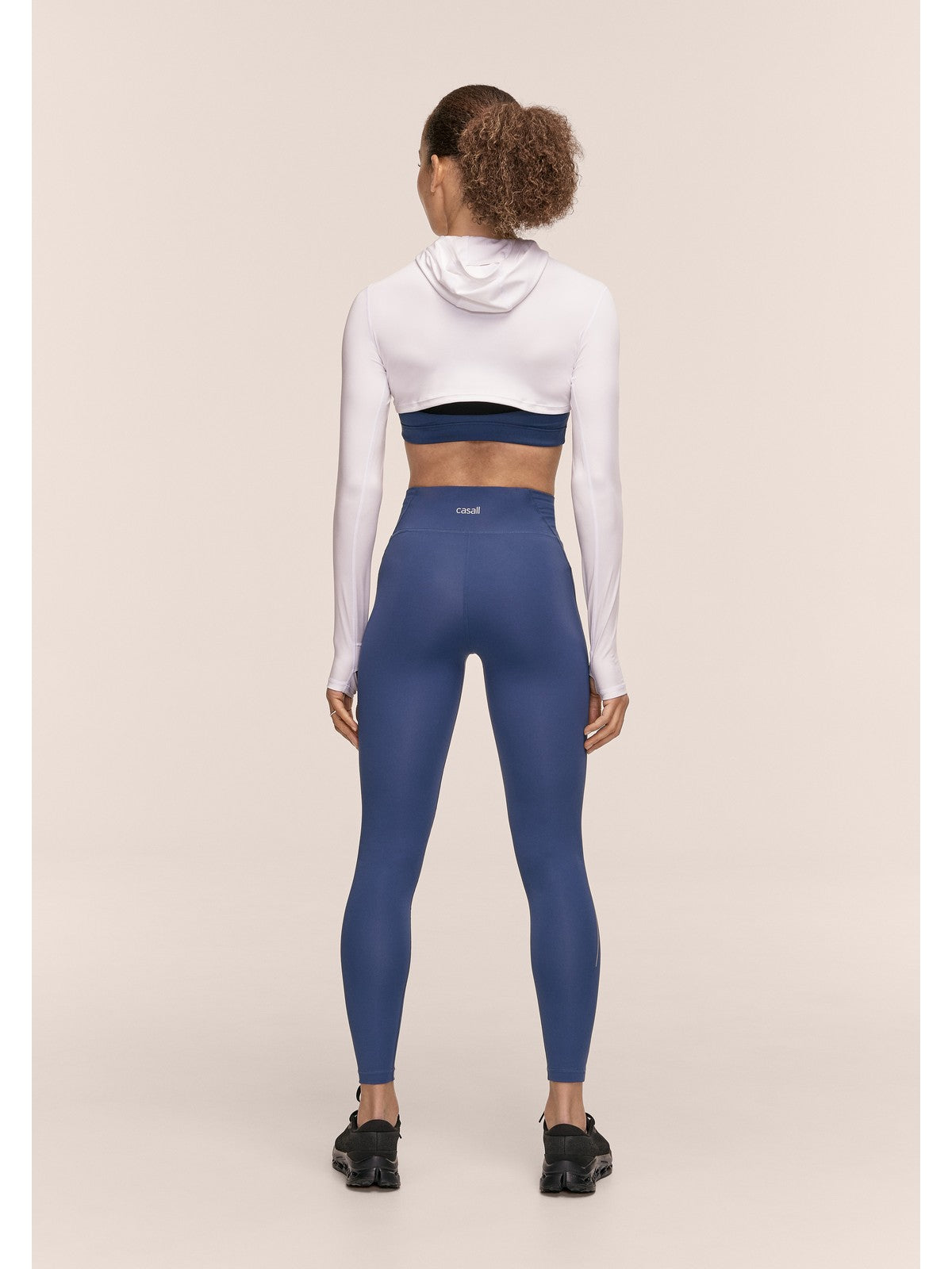 Legginsy treningowe damskie CASALL Performance Running Tights kolor granatowy