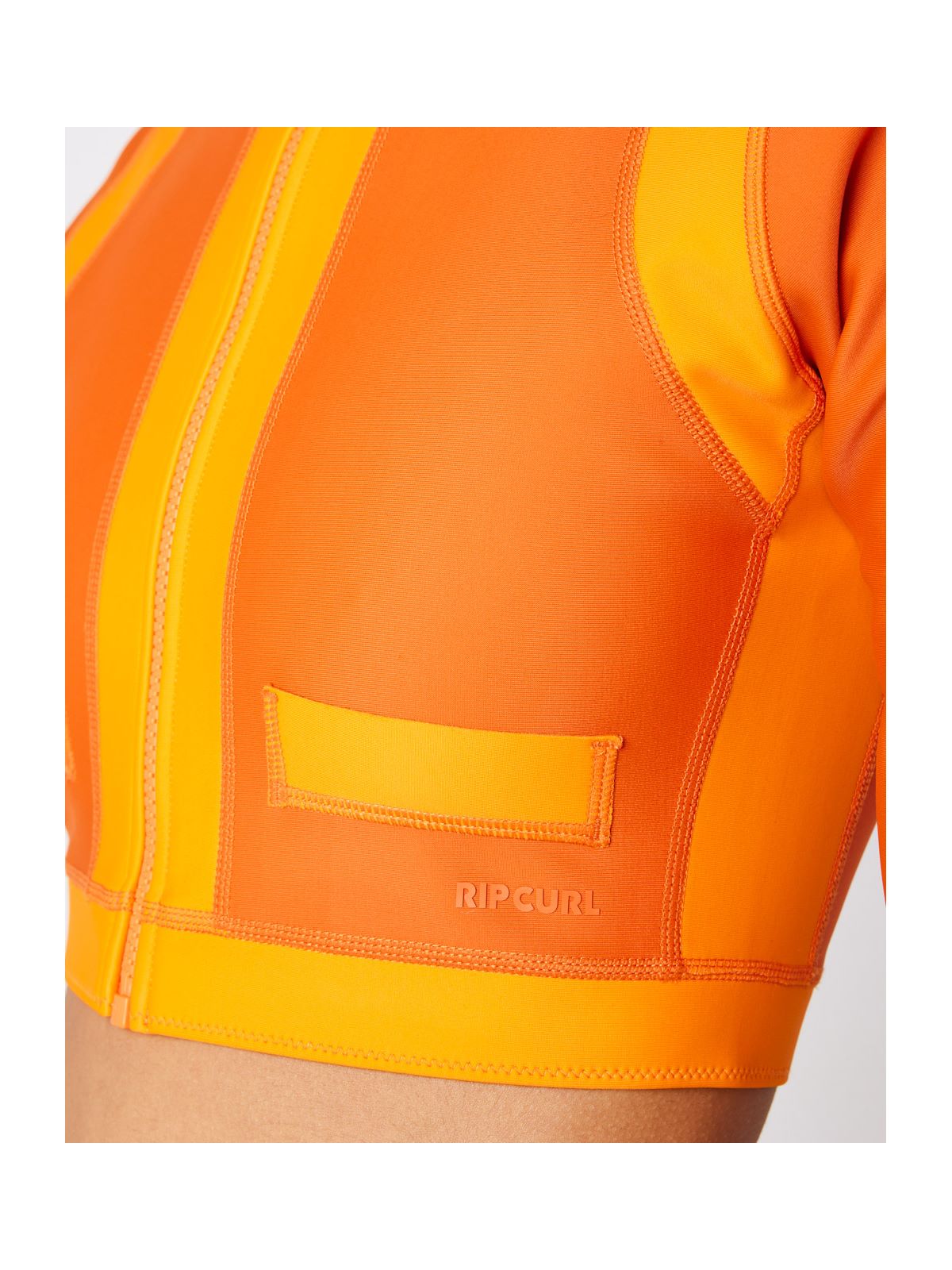 Top RIP CURL Mirage Coco Ls Crop Zipped pomarańczowy - Adventure Sports