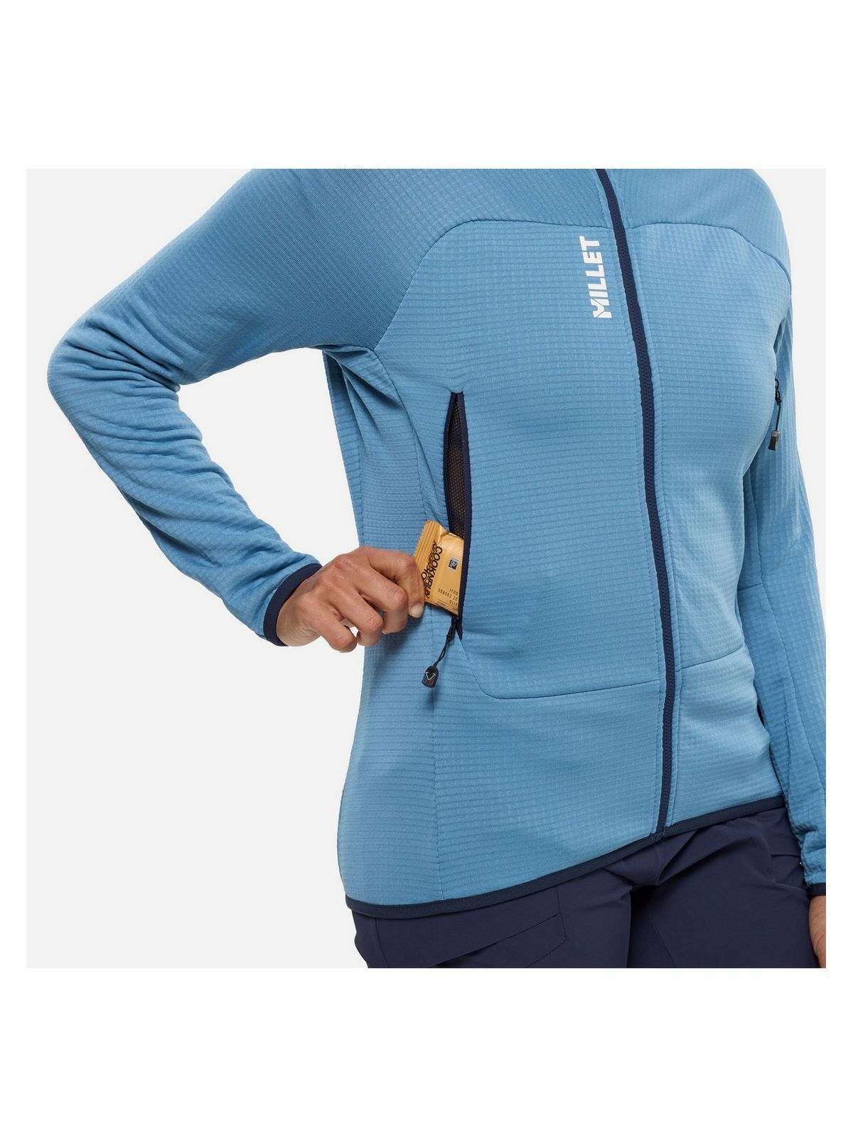 Bluza damska MILLET Fusion Grid Jkt W niebieska
