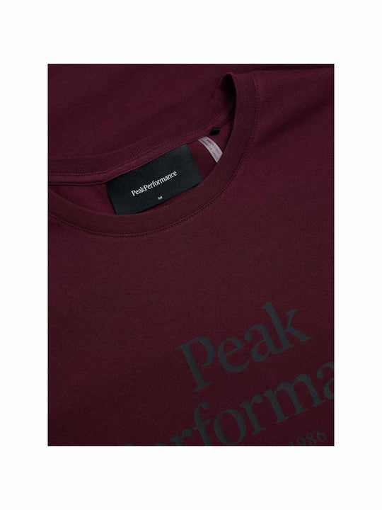 Koszulka damska PEAK PERFORMANCE Original Tee bordowa
