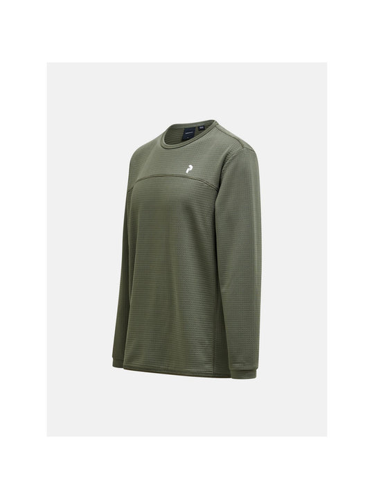 Bluza PEAK PERFORMANCE Trail Polartec® Power Grid™ Crew Men zielony - Adventure Sports
