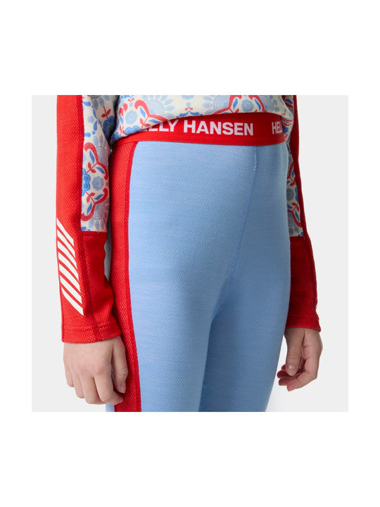 Bielizna termiczna dziecięca HELLY HANSEN JR GRAPHIC LIFA MERINO SET niebieska
