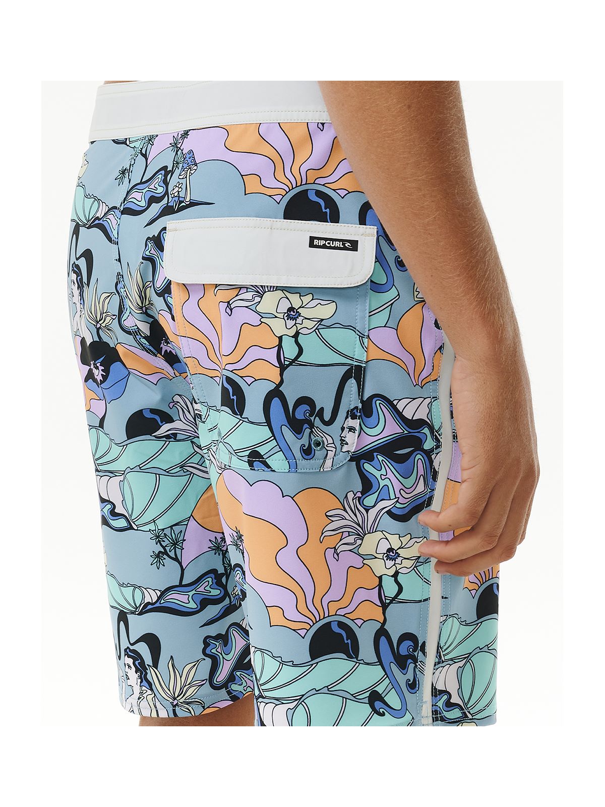 Boardshorty RIP CURL Mirage Postcards niebieski - Adventure Sports