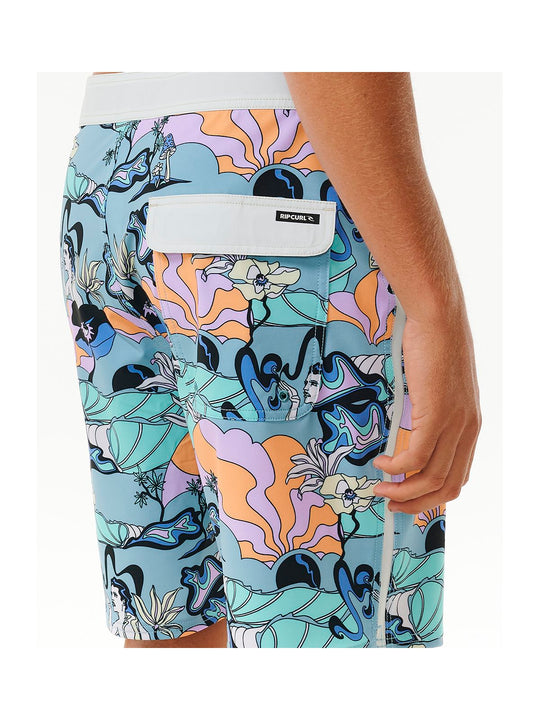 Boardshorty RIP CURL Mirage Postcards niebieski - Adventure Sports
