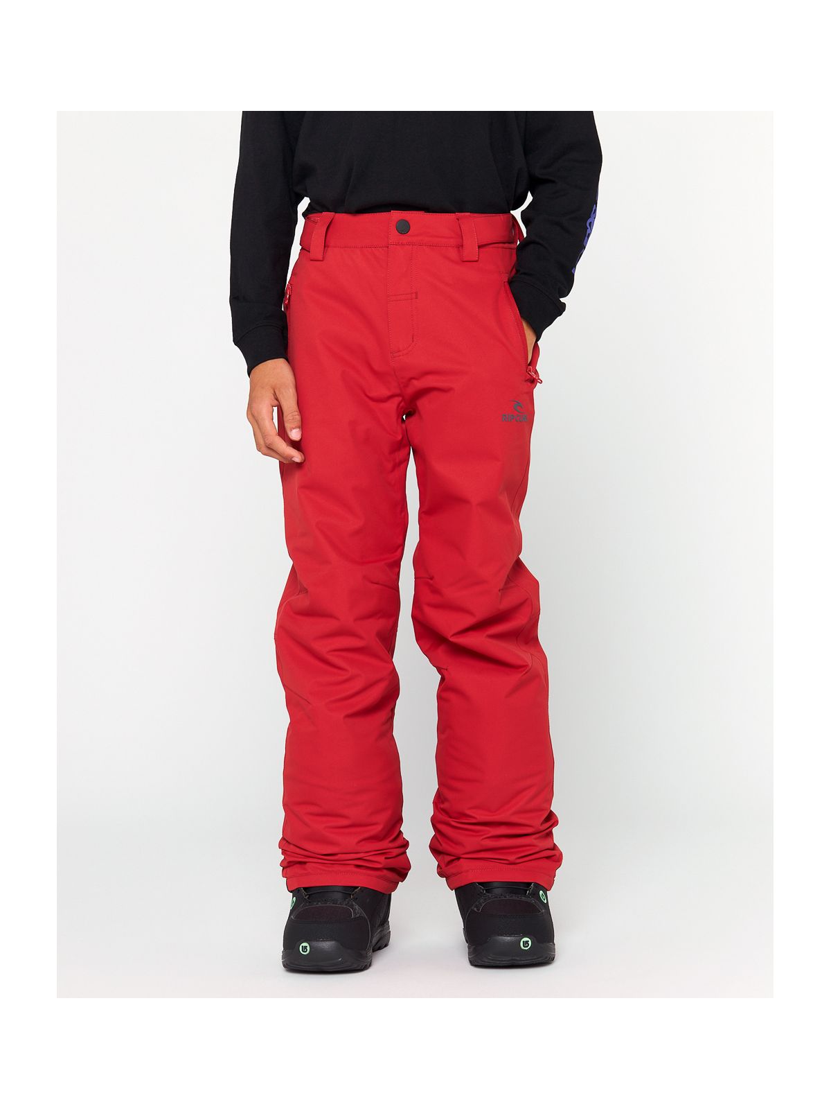 Spodnie narciarskie RIP CURL ANTI SERIES OLLY PANT 10K KIDS czerwone