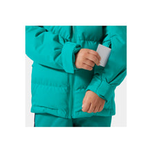 Kurtka narciarska dziecięca HELLY HANSEN K Vertical Ins Jacket kolor zielony
