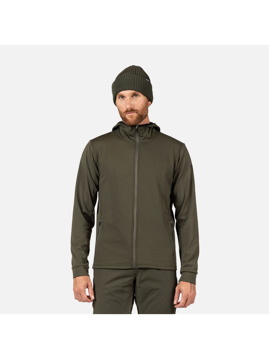 Bluza męska ROSSIGNOL Mid Layer Stretch Hoodie zielona
