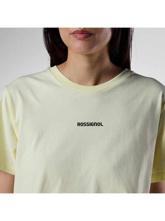 Koszulka damska ROSSIGNOL W Graphic Waterfall Tee żółta

