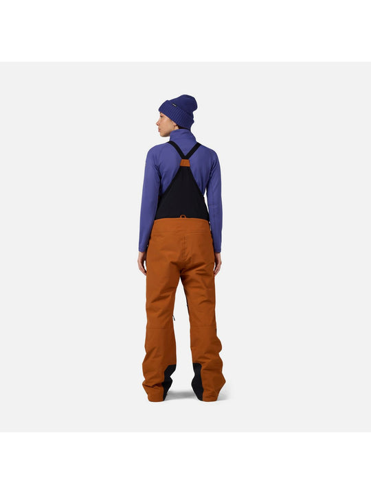 Spodnie narciarskie damskie ROSSIGNOL W Outerlimits Insulated Bib brązowe
