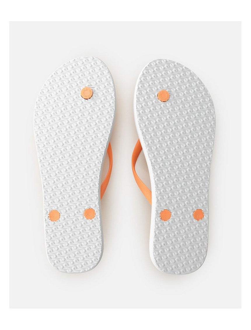 Japonki plażowe damskie RIP CURL Bondi Bloom Open Toe pomarańczowe