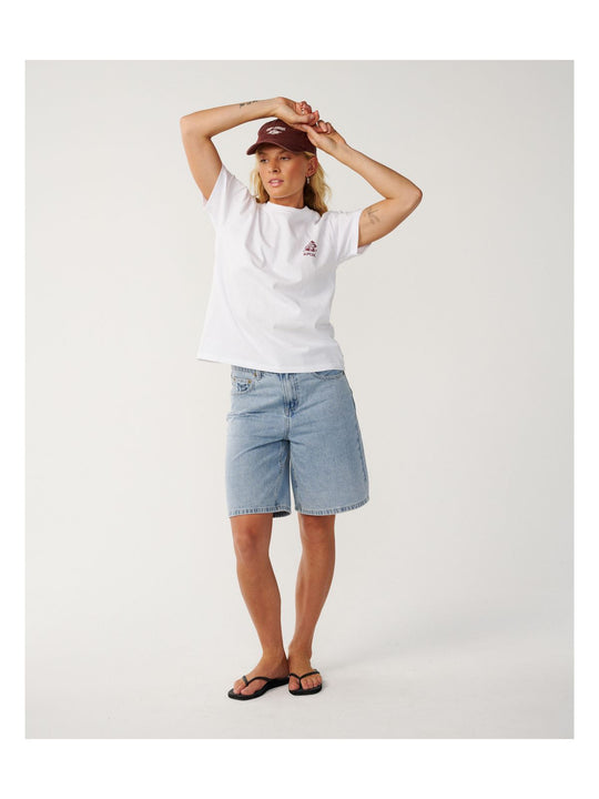 Koszulka damska RIP CURL Surf Puff Party Pack Relaxed biała
