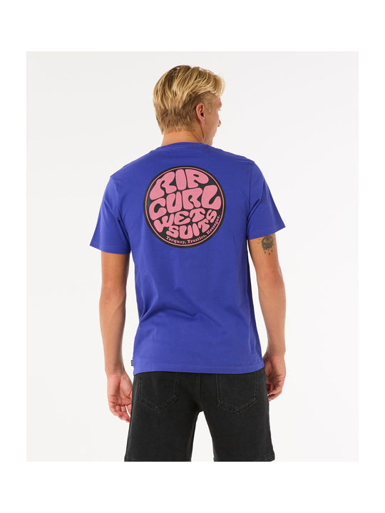 Koszulka męska RIP CURL Wettie Passage Icon Tee niebieska
