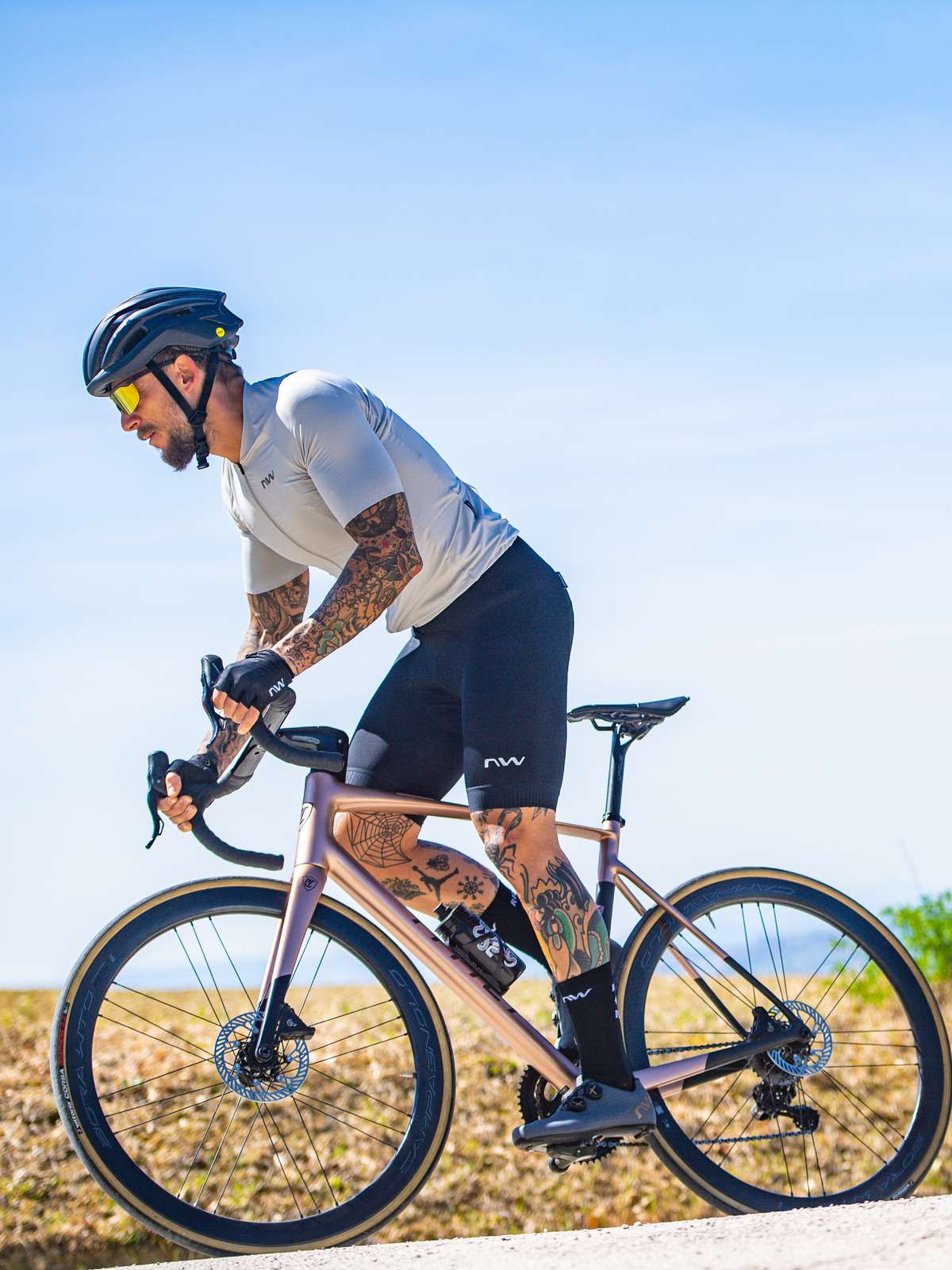 Koszulka rowerowa NORTHWAVE Essence 2 Jersey - jasny szary - Adventure Sports
