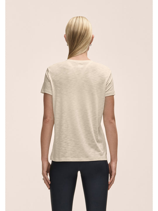 Koszulka treningowa damska CASALL Soft Texture Tee kolor beżowy
