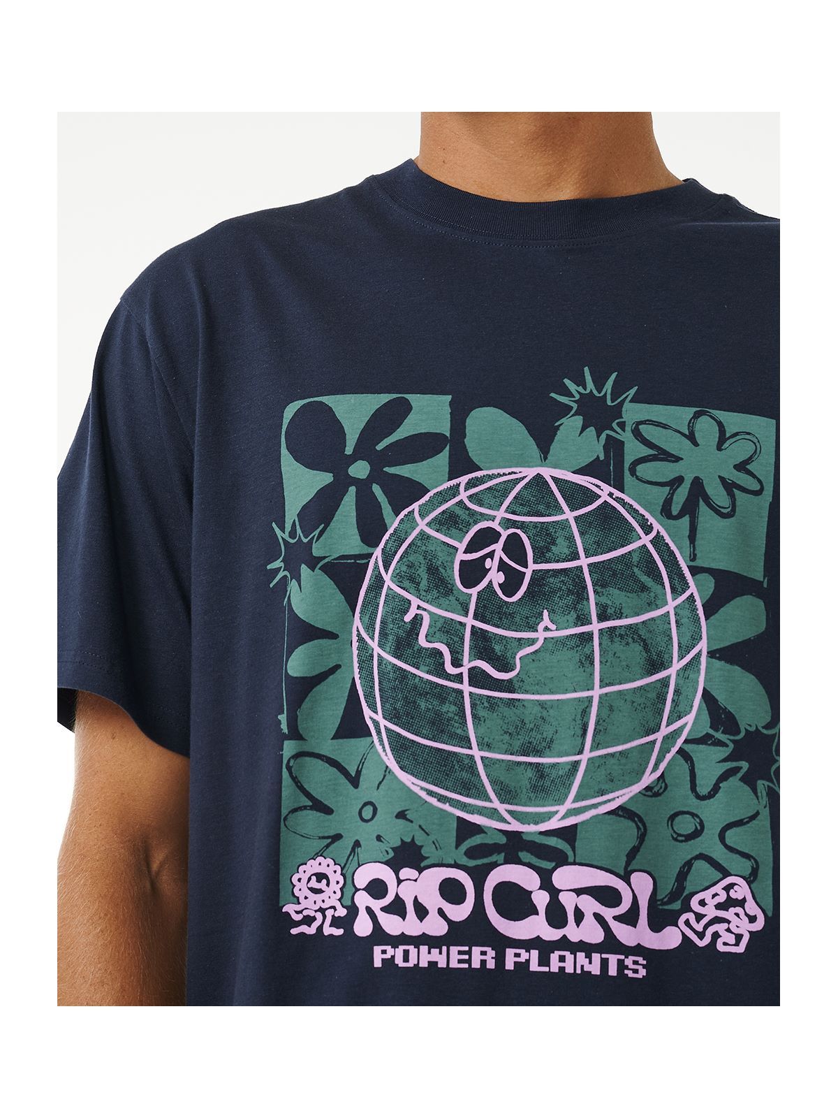 Koszulka RIP CURL Swc Earth Power Tee granatowy - Adventure Sports