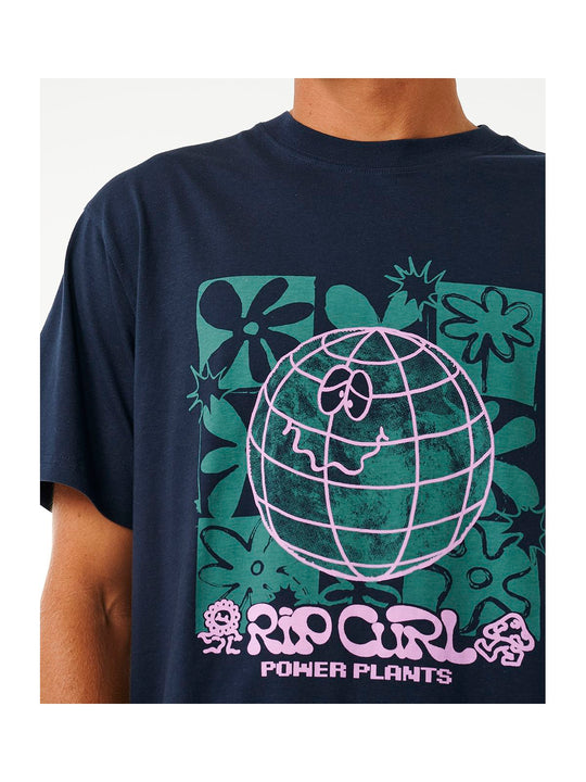 Koszulka RIP CURL Swc Earth Power Tee granatowy - Adventure Sports
