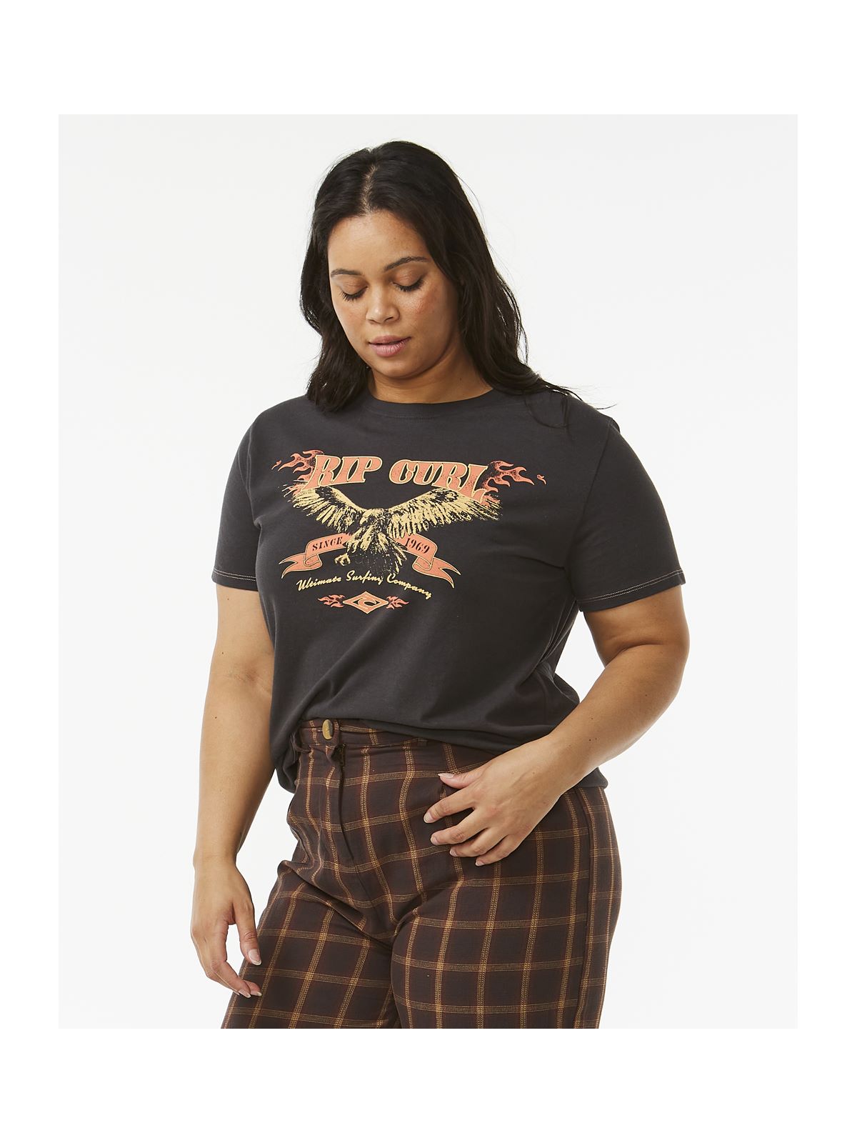 Koszulka RIP CURL Ultimate Surf Relaxed Tee czarny - Adventure Sports